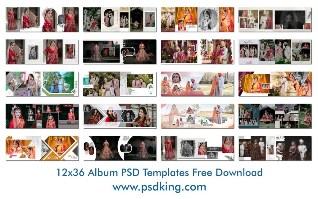 12x36 Album PSD Templates Free