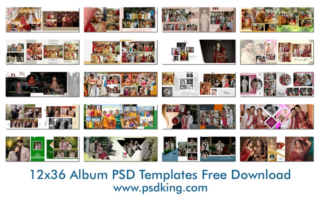 12x36 Album PSD Templates Free Download