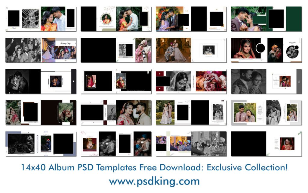 14x40 Album PSD Templates Free Download