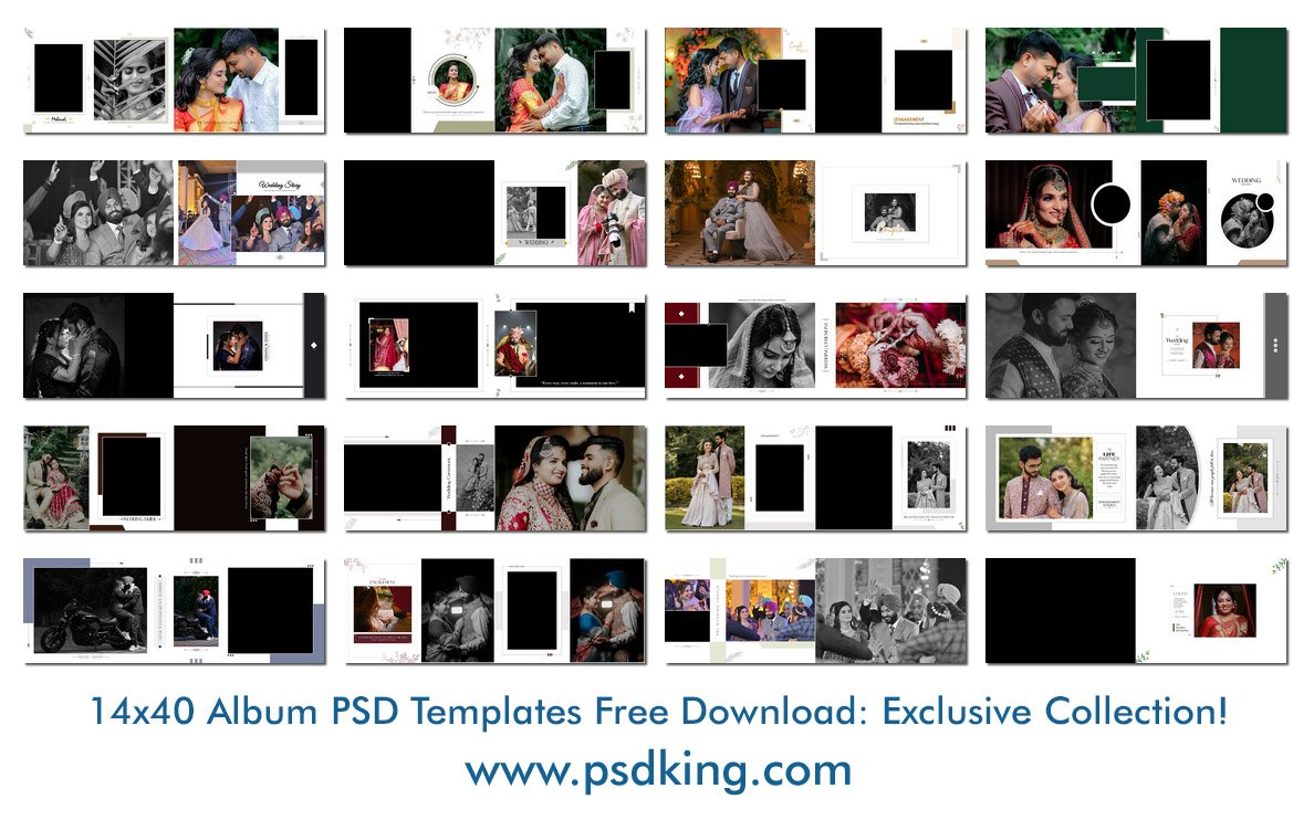 14x40 Album PSD Templates Free Download