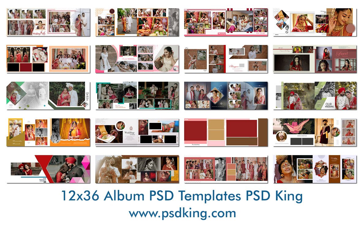 12x36 Album PSD Templates PSD King