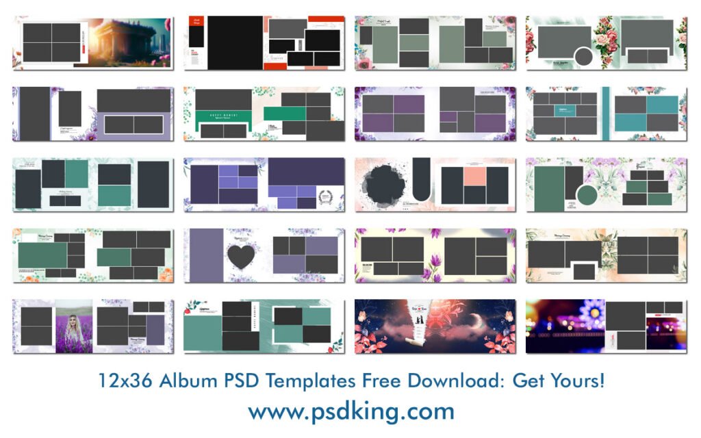 12x36 Album PSD