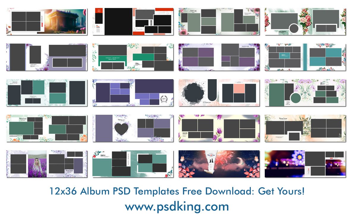12x36 Album PSD