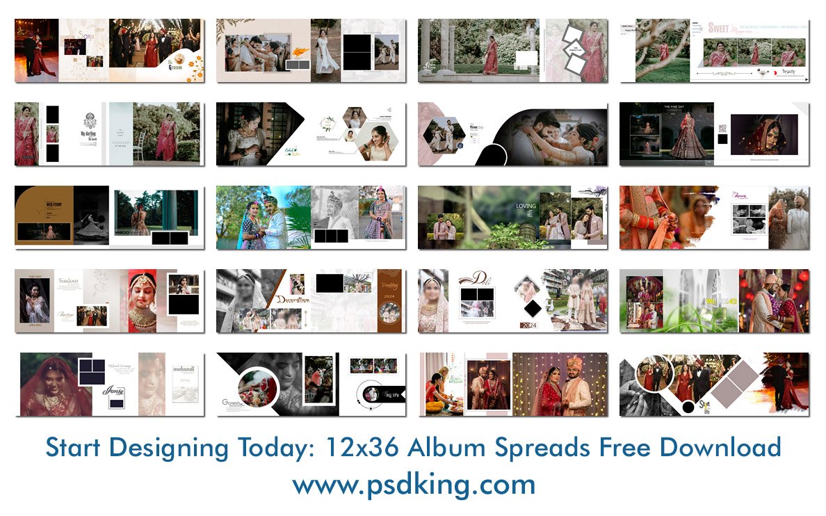 12x36 Album Spreads Free Download