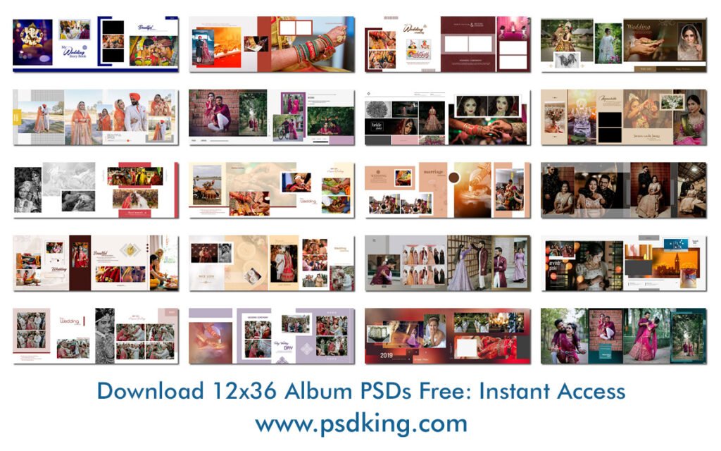 Download 12x36 Album PSDs Free