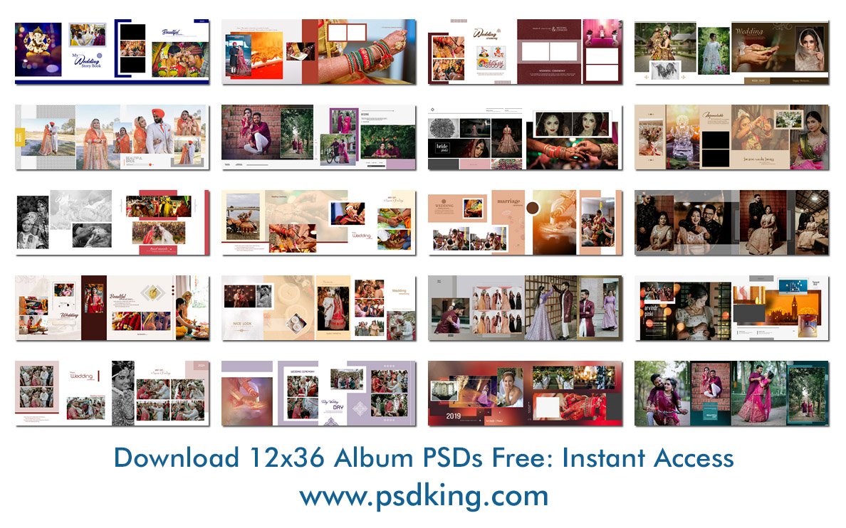 Download 12x36 Album PSDs Free