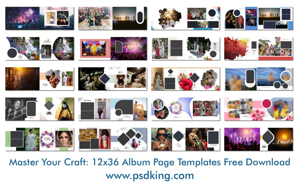 12x36 Album Page Templates Free Download