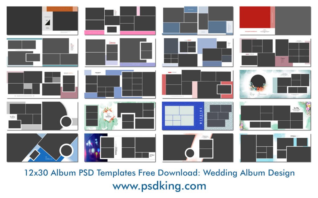12x30 Album PSD Templates Free Download