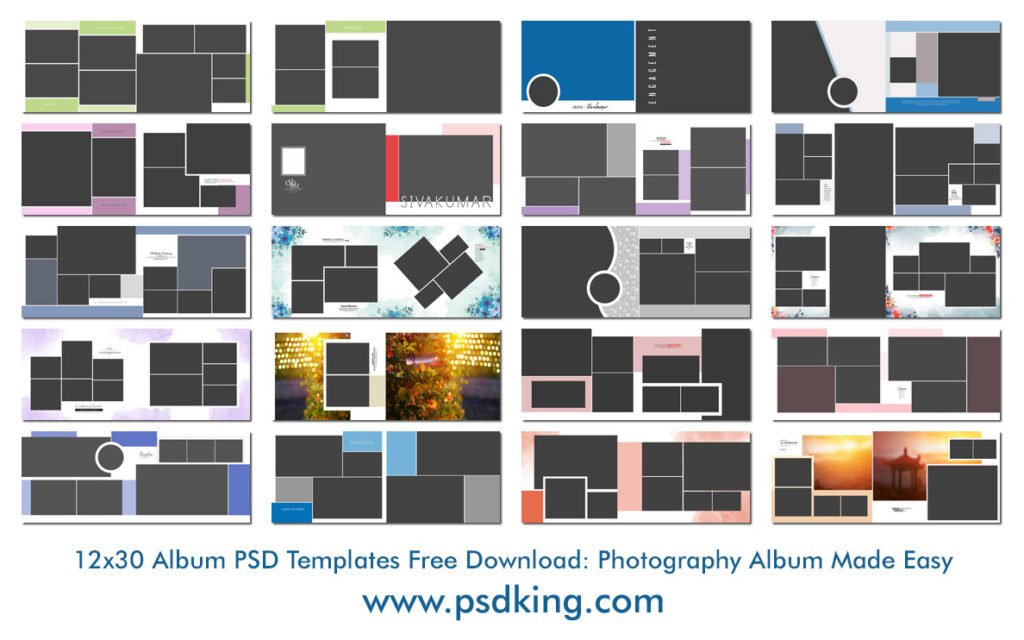 12x30 Album PSD Templates Free Download