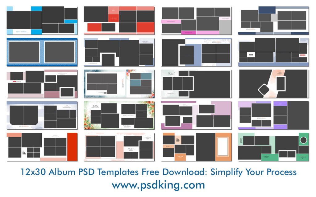 12x30 Album PSD Templates Free Download: Simplify Your Process