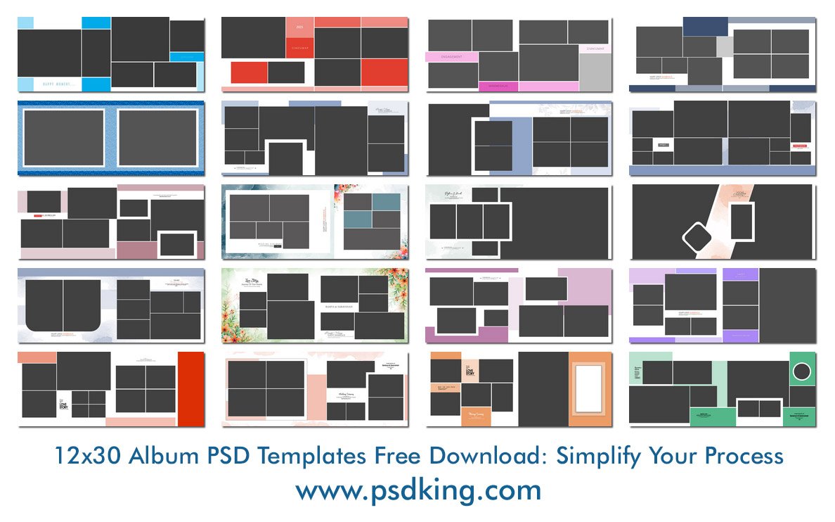 12x30 Album PSD Templates Free Download: Simplify Your Process