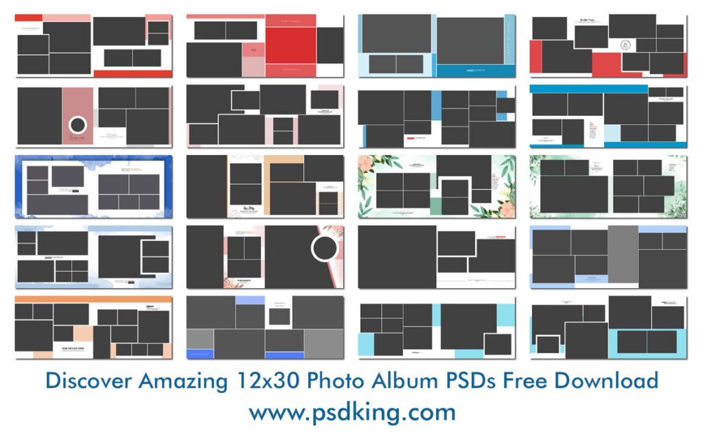 12x30 Photo Album PSDs Free Download