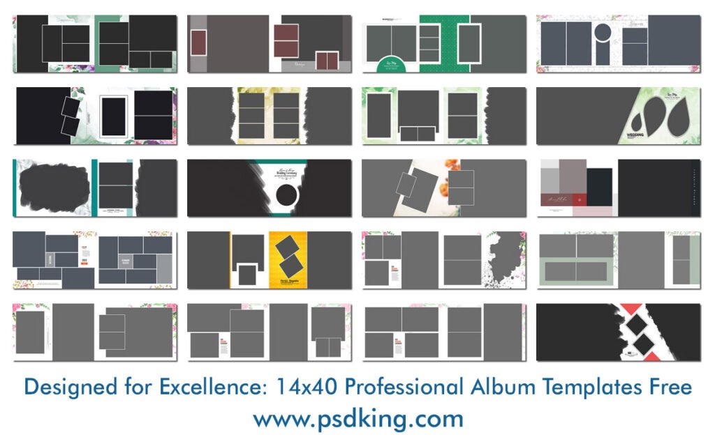 14x40 Professional Album Templates Free