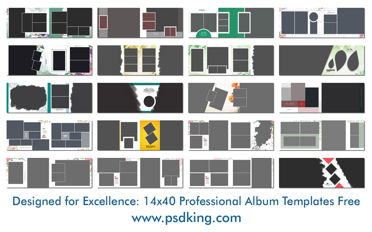 14x40 Professional Album Templates Free