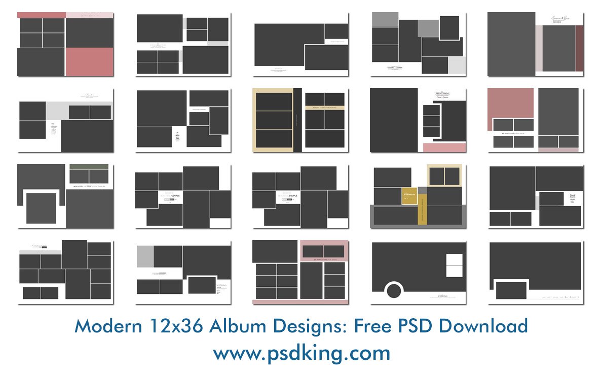 Modern 12x36 Album Designs