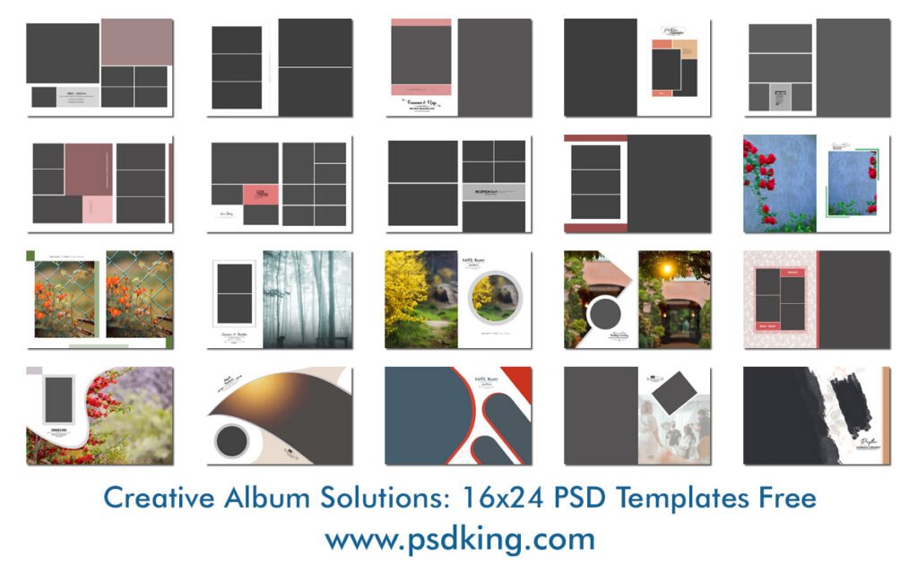 Creative Album Solutions: 16x24 PSD Templates Free