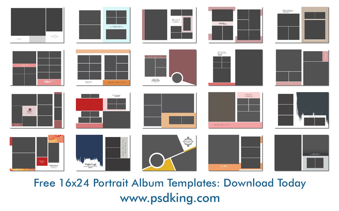 Free 16x24 Portrait Album Templates: Download Today