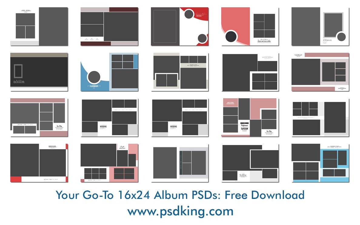 Your Go-To 16x24 Album PSDs: Free Download