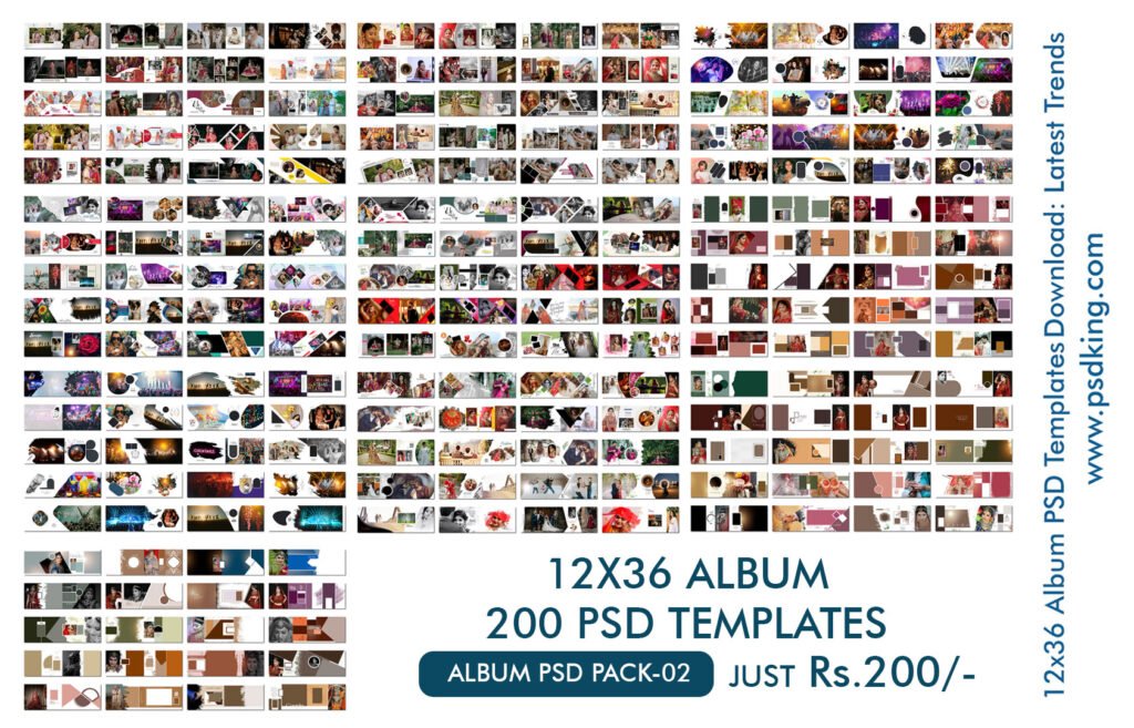 12x36 Album PSD Template