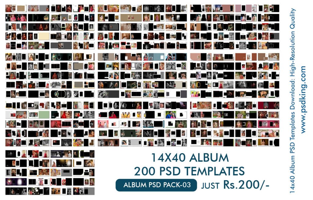 14x40 Album PSD Template