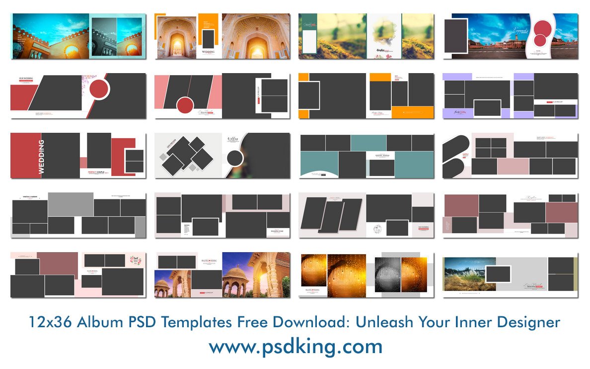 psd album templates free download