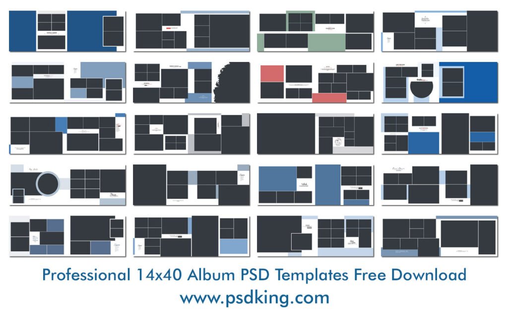 14x40 Album PSD Templates