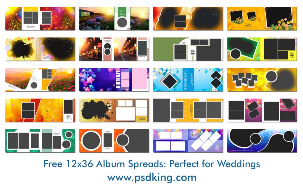 Free 12x36 Album PSD Templates