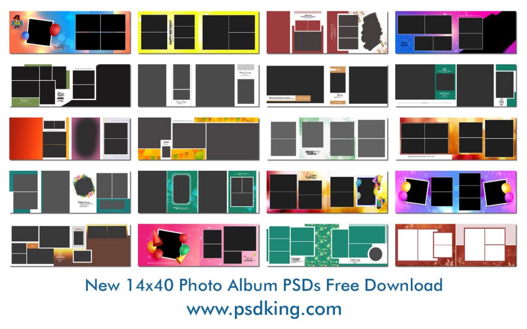 New 14x40 Photo Album PSD