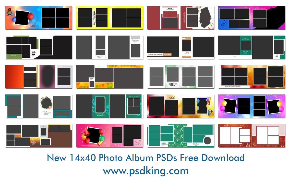 New 14x40 Photo Album PSD