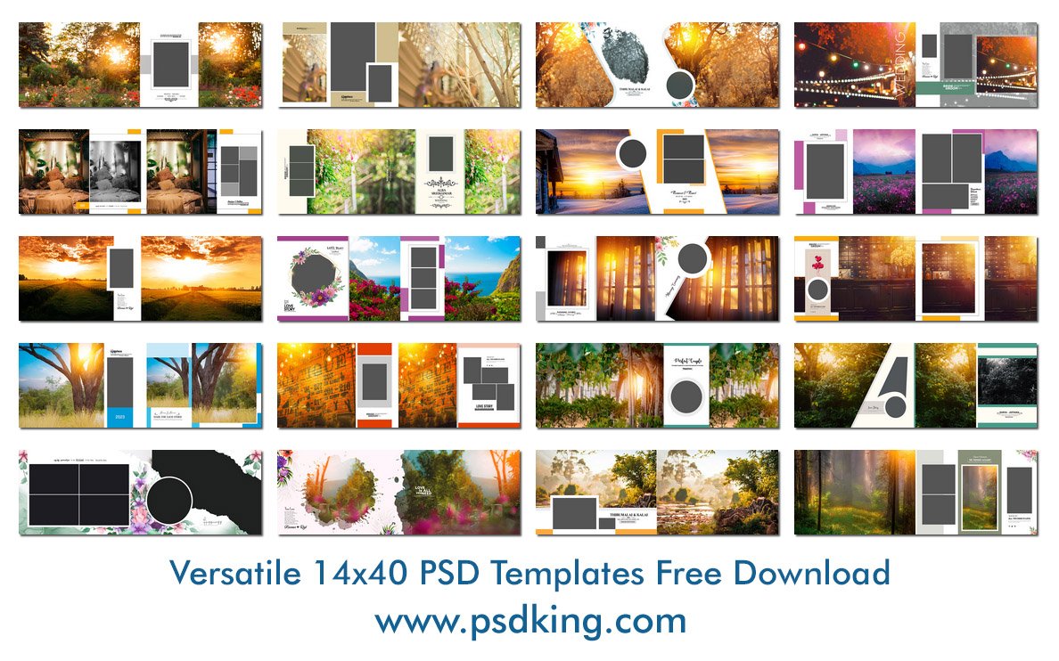 14x40 PSD Templates Free