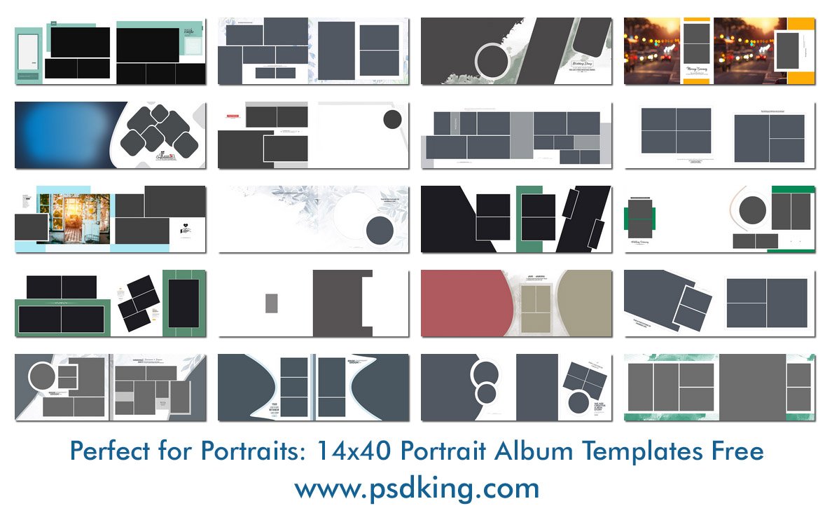 14x40 Wedding Album Templates