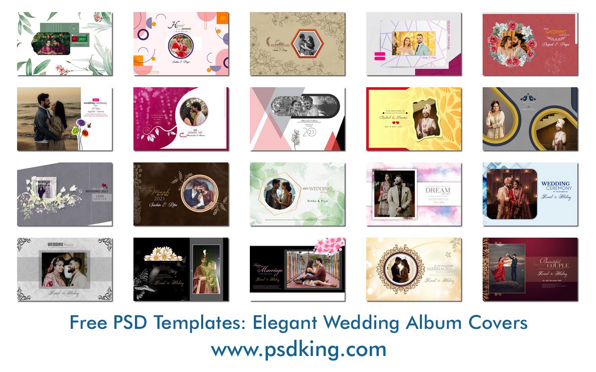 Elegant Wedding Album Cover