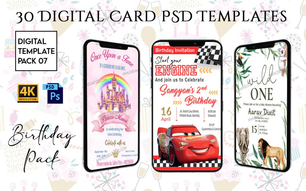 Birthday Invitation PSD