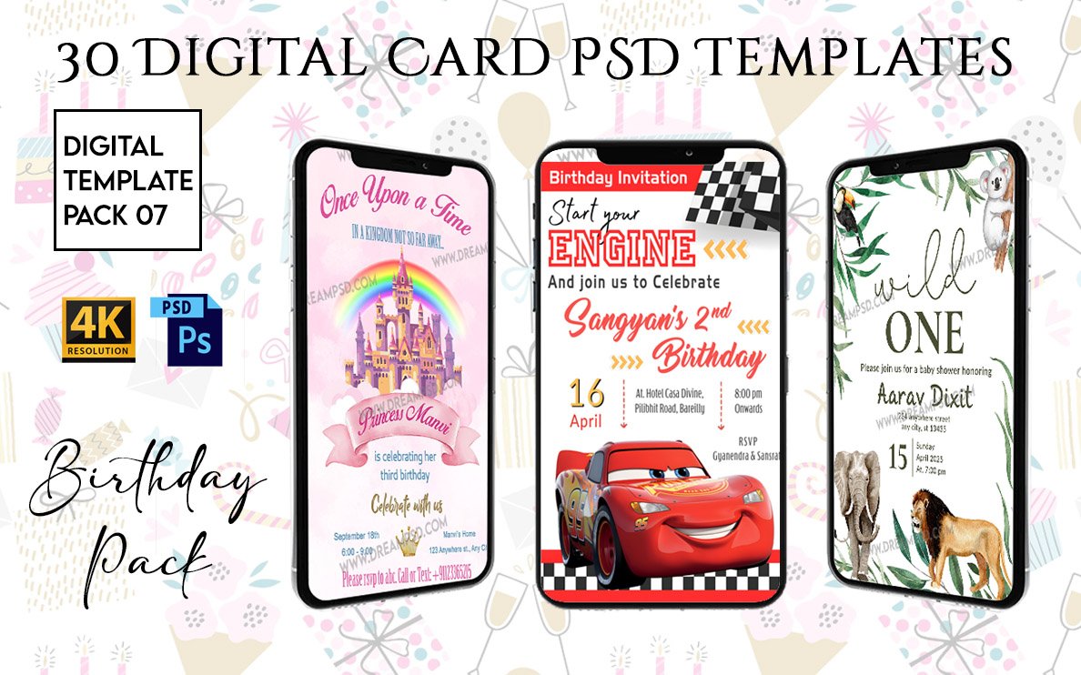Birthday Invitation PSD