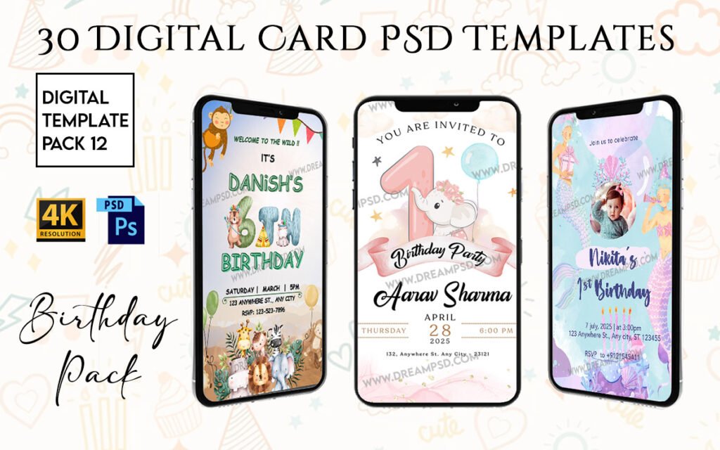 Birthday Invitation PSD