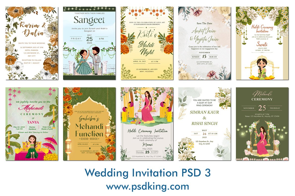 Wedding Invitation PSD