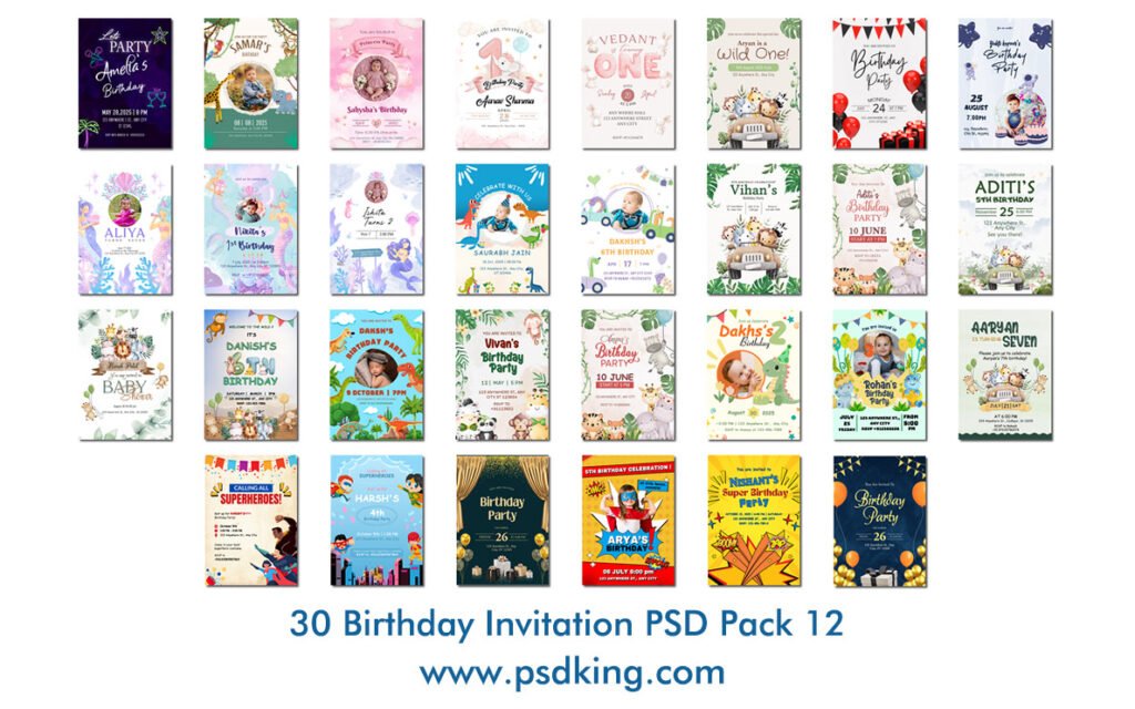 Birthday Invitation PSD