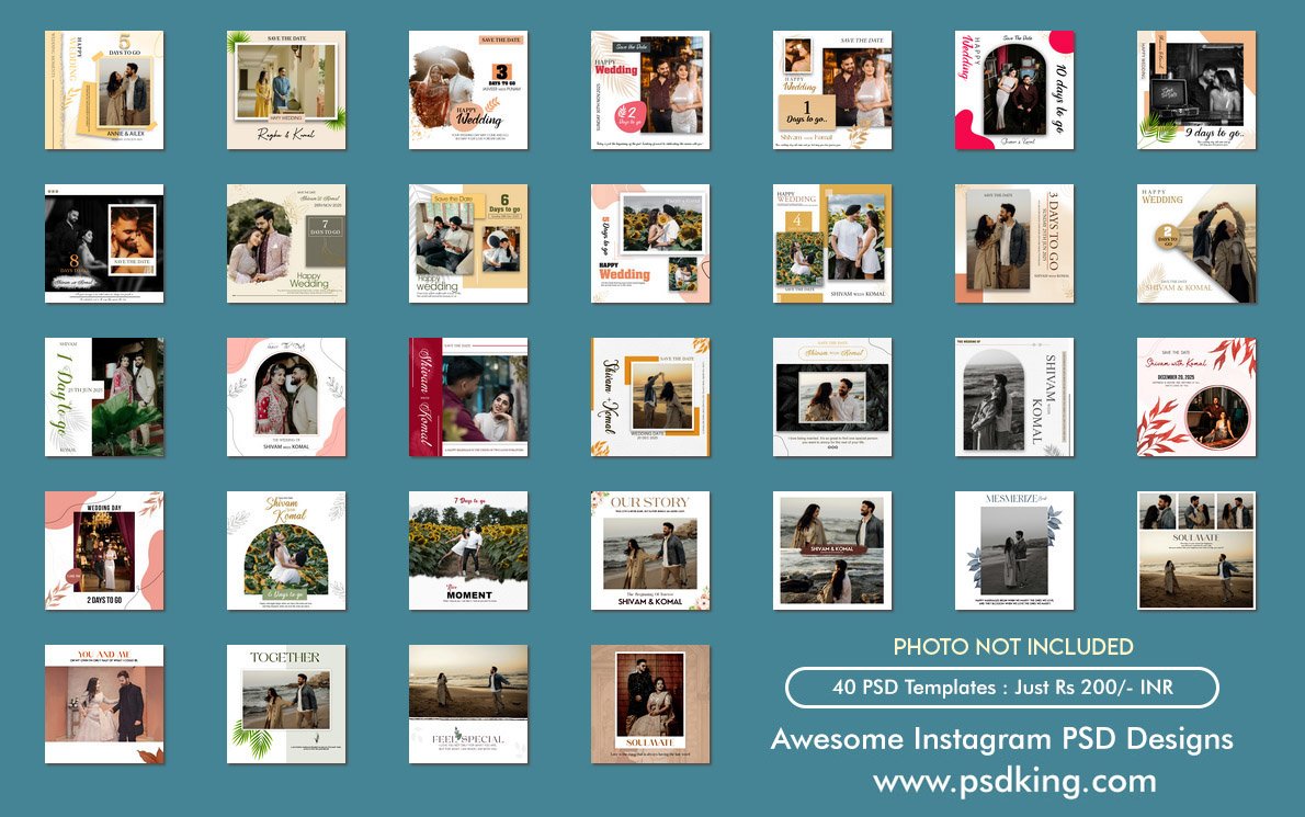 Instagram psd templates