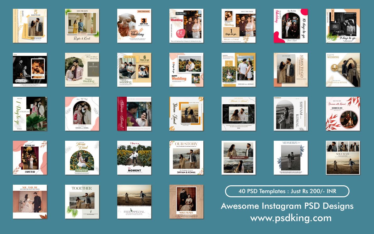Instagram psd templates