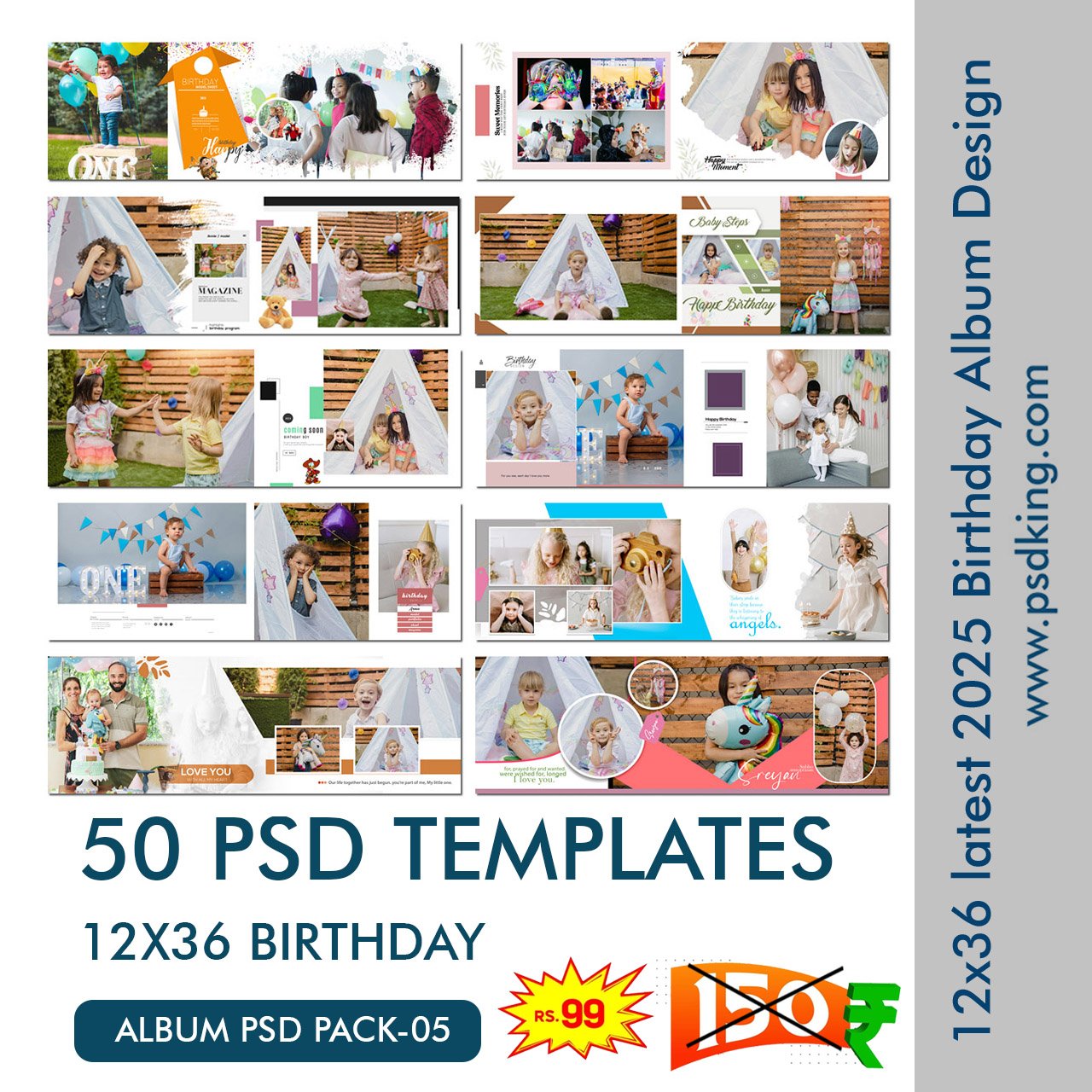 Birthday Album PSD