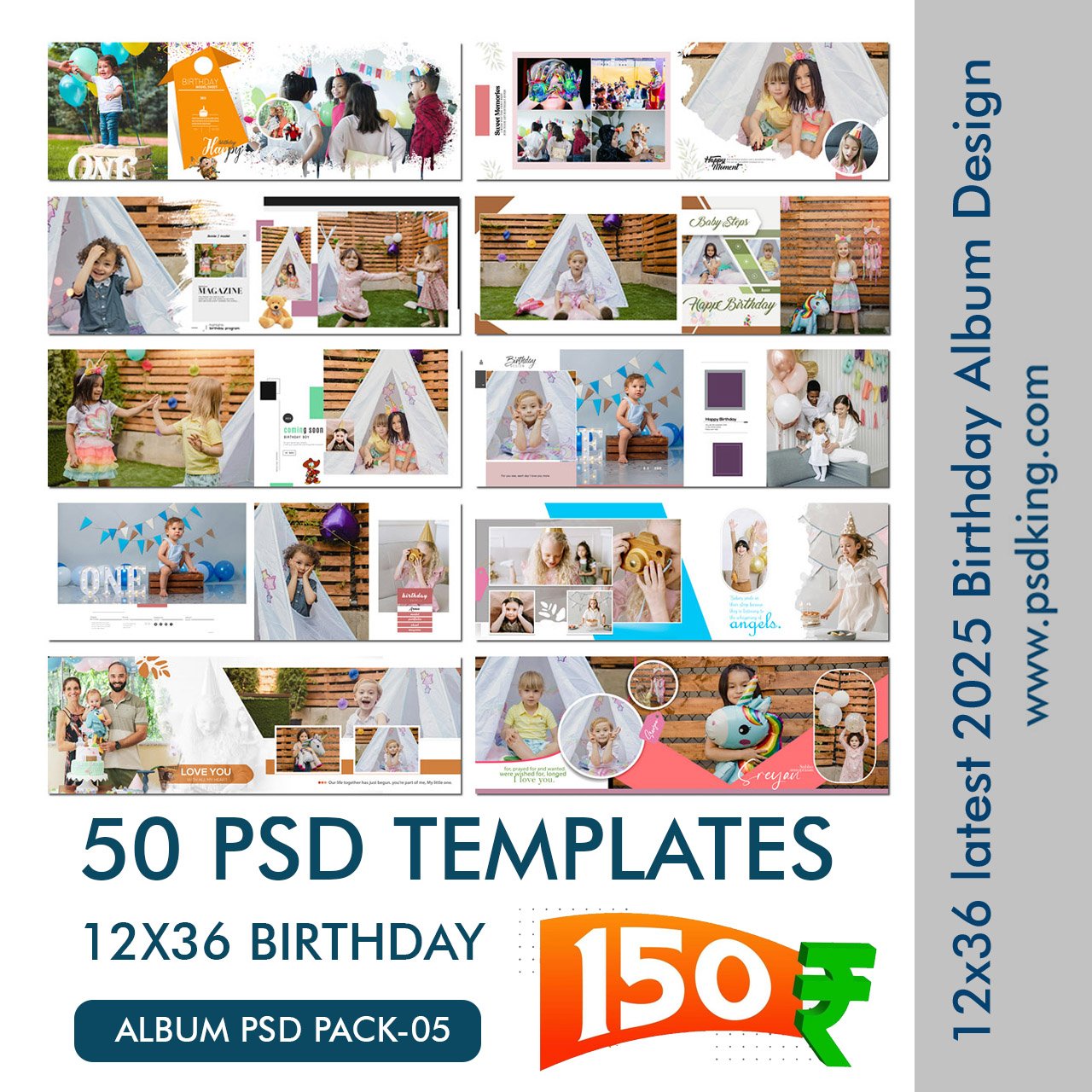 Birthday Album PSD