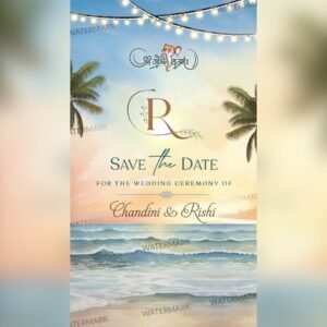 Beach theme Save the Date EH-528
