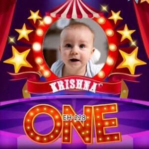 Circus Theme Birthday Invitation EH-228