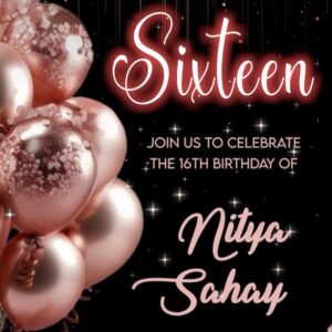 Girl Birthday Invitation EH-236