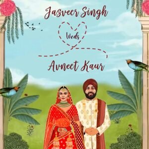 Sikh Wedding Invitation EH-247