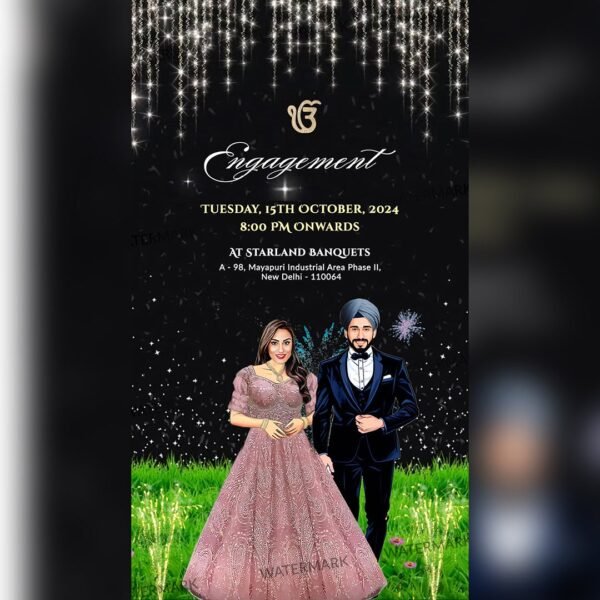 Sikh Wedding Invitaion EH-369 - Image 4