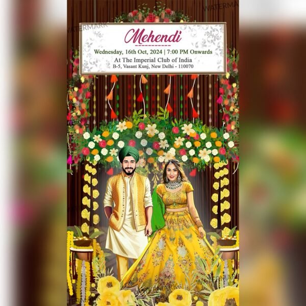 Sikh Wedding Invitaion EH-369 - Image 5