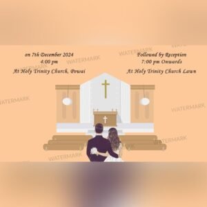 Christian Wedding Invitation EH-374