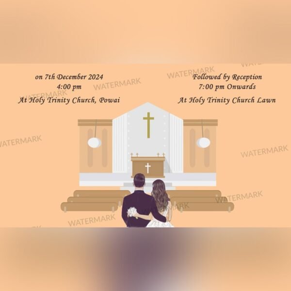 Christian Wedding Invitation EH-374