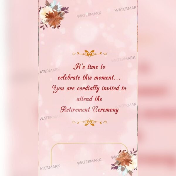 Retirement Party Invitation EH-377 - Image 4